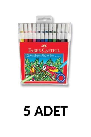 5 Adet Yıkanabilir Keçeli Kalem 12li