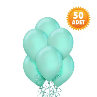 Mint Yeşili 50 Li Latex Balon