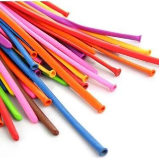 Karışık Renkli Sosis Balon 10 Adet