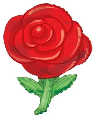 Kırmızı Gül Jumbo Folyo Balon