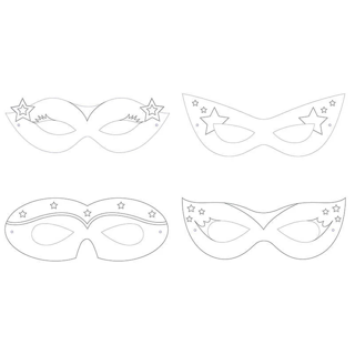 Superhero Girl Boyanabilir Maske 12  Adet