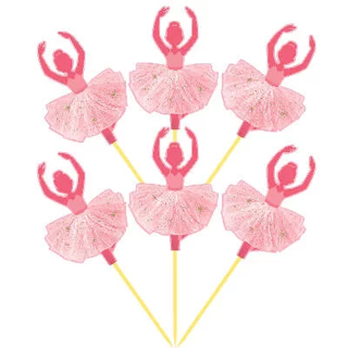 Balerin Partisi Şekilli  Kürdan Seti 12 Adet