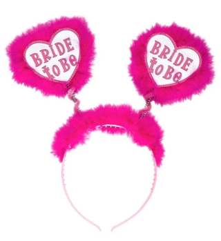 Bride to Be Pembe Otrişli Taç