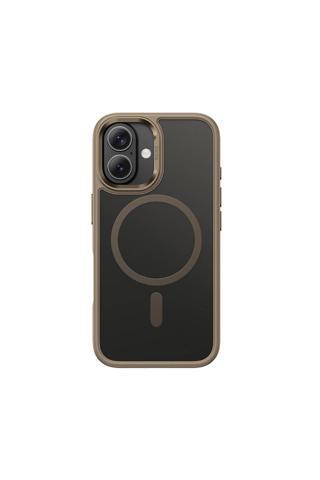 Benks 16 Uyumlu Kılıf Magsafe Şarj Özellikli Mist Protective Kapak Titanyum - Gold