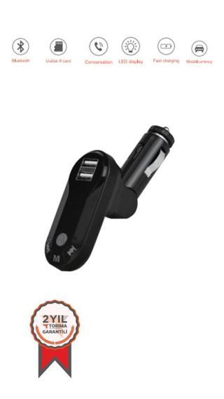 Torima G8 PD Şarj Özellikli Dijital Göstergeli Bluetooth Fm Transmitter Siyah