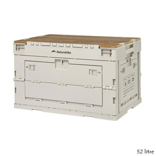 Naturehike Ling yue L Kapaklı Katlanır Saklama Kutusu [ Seyahat Organizatörü ] Light Beige Gray - 23 LT