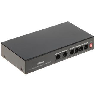 DAHUA 6kanal 36w 4port PoE PFS3006-4ET-36 10/100 2x-Uplink Switch 