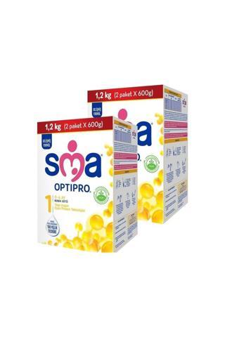 SMA Optipro 1 0-6 Ay Bebek Sütü 1200 Gr X 2 Adet