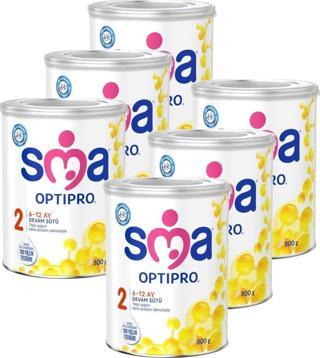 SMA Optipro 2 No Devam Sütü 800  gr X 6 Adet