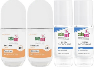 Sebamed Deodorant Roll-On 50ML Balsam Hassas/Sensitive + Roll-On 50ML Fresh (Karma 4 Lü Set)