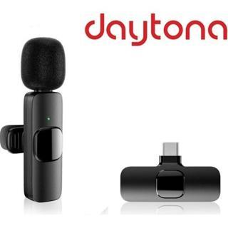 Daytona K9-T1 Type-C Wireless (Kablosuz Mikrofon) Ergonomik Tak Çalıştır Android Telefon Tablet Ipad Yaka Mikrofonu