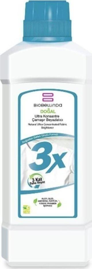 BioBellinda Ev Temizlik Ürünleri 3x Ultra Konsantre Çamaşır Beyazlatıcı 750 gr
