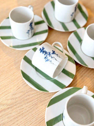 Porland Girye Desen1 6 Kişilik 12 Parça Kahve Fincanı 90cc 04PPO000641