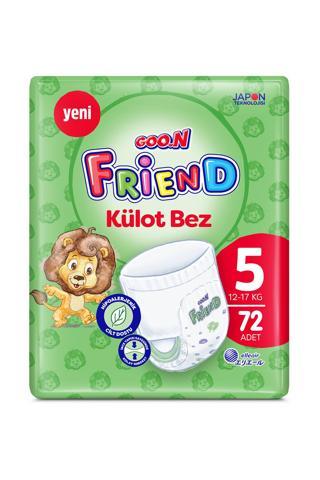 Goo.n Friend 5 Numara Külot Bebek Bezi - Cilt Dostu - 72 Adet