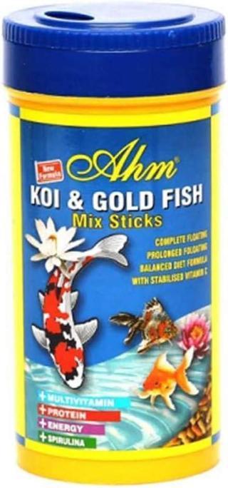 AHM Koi Gold Fish Mix Sticks 250 Ml  