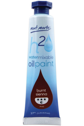 Mont marte MM Suyla Karıştırılabilir Yağlı Boya 37ml - Burnt Sienna