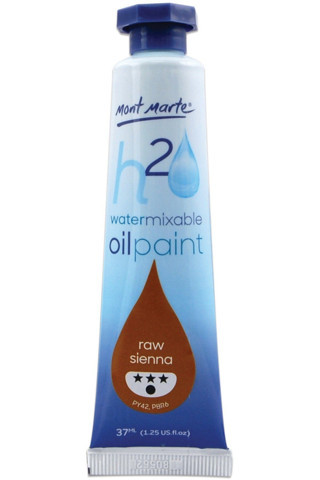 Mont marte MM Suyla Karıştırılabilir Yağlı Boya 37ml - Raw Sienna