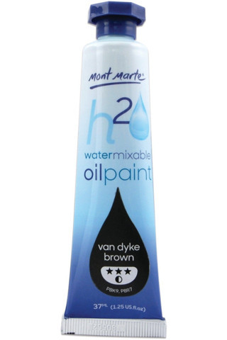 Mont marte MM Suyla Karıştırılabilir Yağlı Boya 37ml - Van Dyke Brown