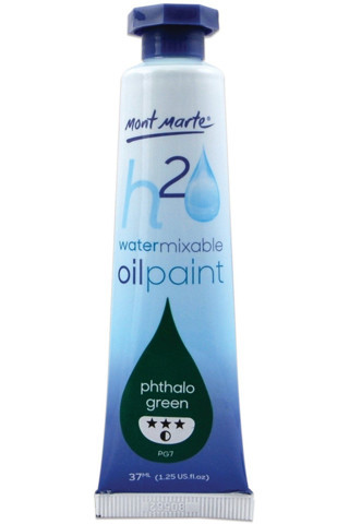Mont marte MM Suyla Karıştırılabilir Yağlı Boya 37ml - Phthalo Green