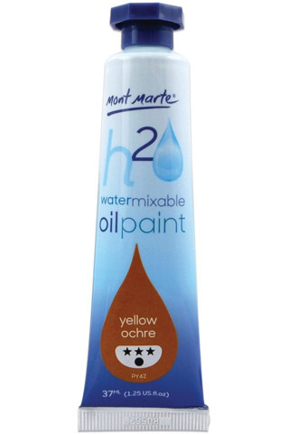 Mont marte MM Suyla Karıştırılabilir Yağlı Boya 37ml - Yellow Ochre