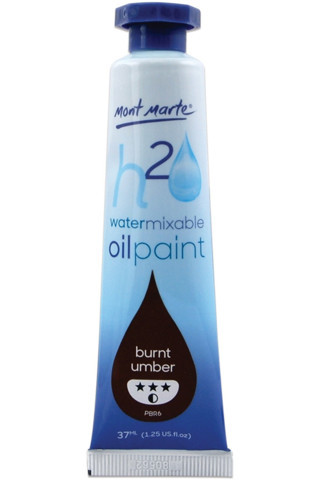 Mont marte MM Suyla Karıştırılabilir Yağlı Boya 37ml - Burnt Umber