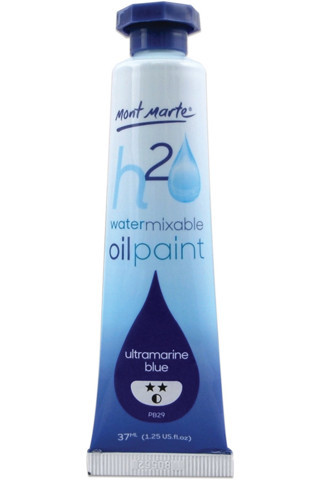 Mont marte MM Suyla Karıştırılabilir Yağlı Boya 37ml - Ultra Blue