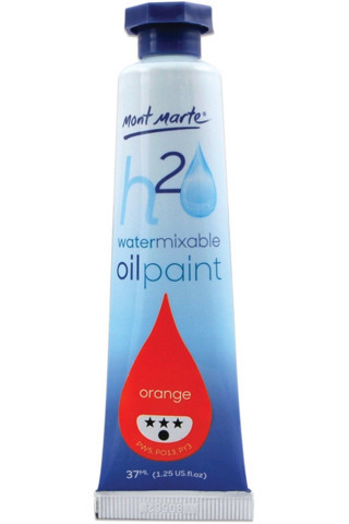 Mont marte MM Suyla Karıştırılabilir Yağlı Boya 37ml - Orange