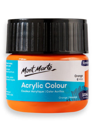 Mont marte MM Akrilik Renkli Boya Signature 100ml - Orange