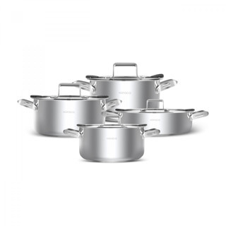 Karaca Montreal İndüksiyon Tabanlı 8 Parça Çelik Tencere Seti