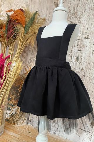 Shecco Babba Kız Çocuk Siyah Tütü Elbise, Doğum Günü Elbisesi, Kız Çocuk Elbise Modelleri 8 Yaş Siyah