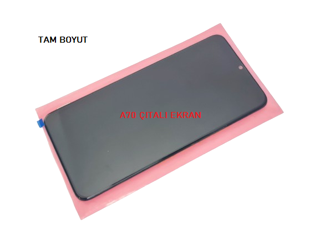 Samsung Galaxy A70 (SM-A705FN) Lcd Ekran Dokunmatik Orijinal (Full Çıtalı)