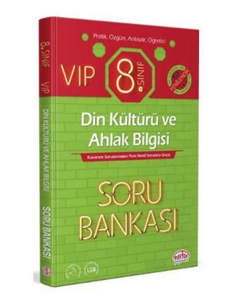 Editör Yayınları 8. Sınıf Vip Din Kültürü ve Ahlak Bilgisi Soru Bankası - Editör Yayınevi