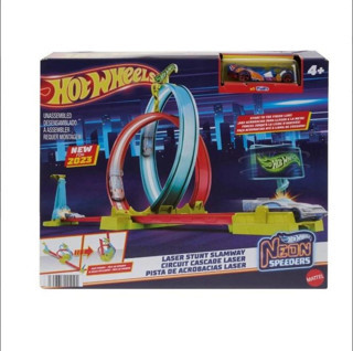 Hot Wheels Neon Yarışlar Çifte Çemberde HPC05 Lisanslı Ürün