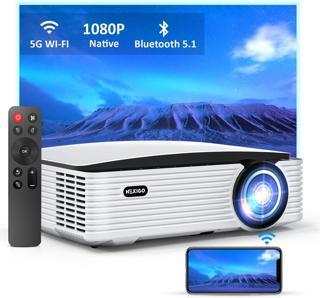 NexiGo 1080P Dış Mekan Film Projektörü - WiFi and Bluetooth 5.1