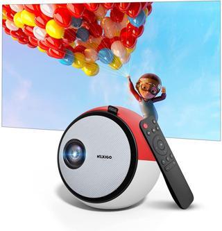 NexiGo Mini Taşınabilir Projektör, Çizgi Film için, Çocuklara Hediye
