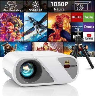 Roconia Projektör, Tripodlu Full HD 1080P Video Projektörü