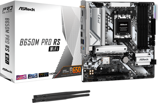 ASROCK B650M Pro RS WIFI 7200MHz DDR5 Soket AM5 M.2 USB 3.2 HDMI mATX Anakart
