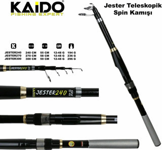 Kaido Jester 300 Cm 12-48 Gr %100 Carbon Spin Kamışı