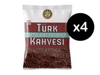 Kahve Dünyası Orta Kavrulmuş Türk Kahvesi 100 gr 4 Adet