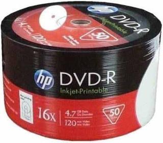 HP Dvd-R 4,7Gb-120Min 16X Shrink (50 Li Paket)