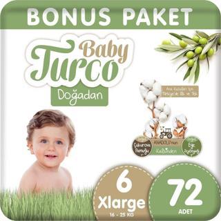 Baby Turco Çocuk Bezi Bonus Paket No:6 72 Li