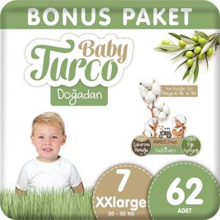 Baby Turco Çocuk Bezi Bonus Paket No:7 62 Li