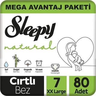 Sleepy Naturel Mega Paket 7 Numara 80 Adet