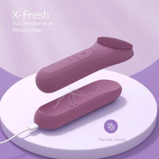 X-Fresh Yüz Temizleme ve Masaj Cihazı Isıtmalı, Soğutmalı ve Titreşimli Su Geçirmez Standlı Xlevel