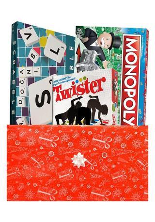 Mattel Scrabble Klasik Monopoly ve Twister Kutu Oyunu