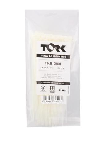 Tork TRK-370-3,5mm Beyaz 100lü Kablo Bağı