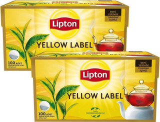 Lipton Yellow Label Demlik Poşet Çay 100'lü X 2 Adet