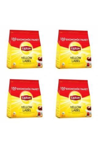 Lipton Yellow Label Demlik Poşet Çay 150’li X 4 Adet