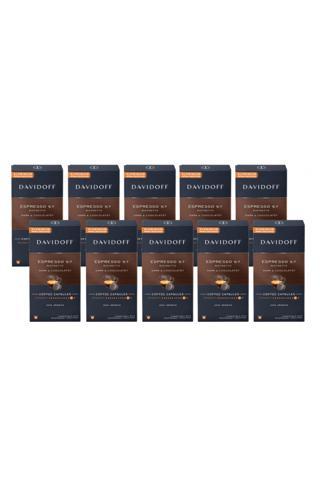 Davidoff Espresso 57 Rıstretto Dark&Chocolatey Aluminium Kapsül Kahve (100 Adet) (Nespresso Uyumlu)