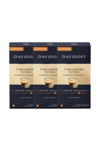 Davidoff Fıne Aroma Espresso Elegant & Fragrant Aluminium Kapsül Kahve 10'lu 3 Paket